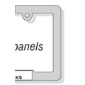 Steel License Plate Frames w/ Enamel Finish (7/8"x8" Panel)